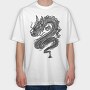 Ink Dragon, Tricou Oversize Barbati (Unisex)