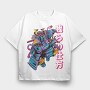 Samurai Sci Fi Warrior, Tricou Oversize Barbati (Unisex)