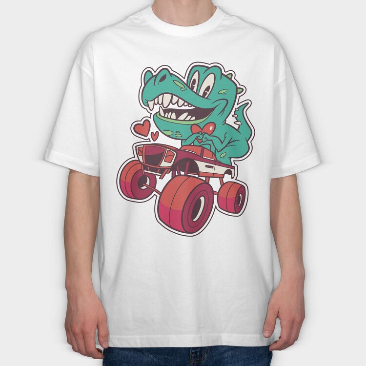 Trex Truck, Tricou Oversize Barbati (Unisex)