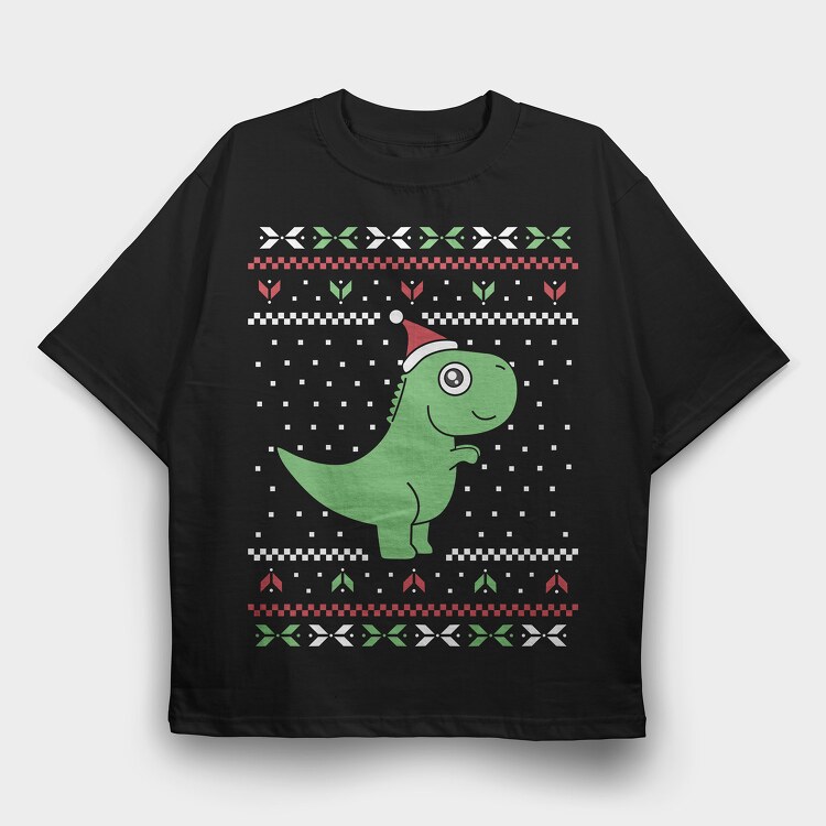 Trex Ugly Sweater, Tricou Oversize Barbati (Unisex)