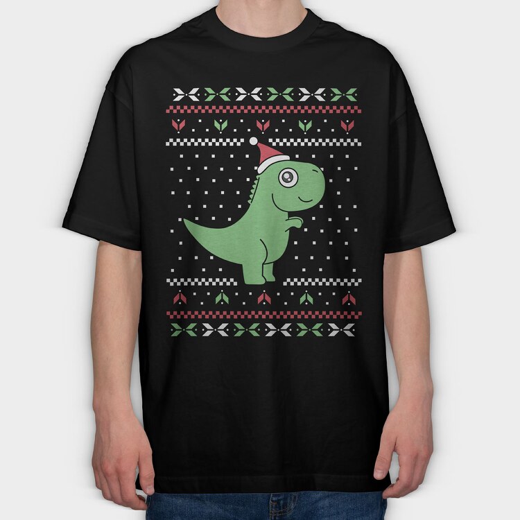 Trex Ugly Sweater, Tricou Oversize Barbati (Unisex)