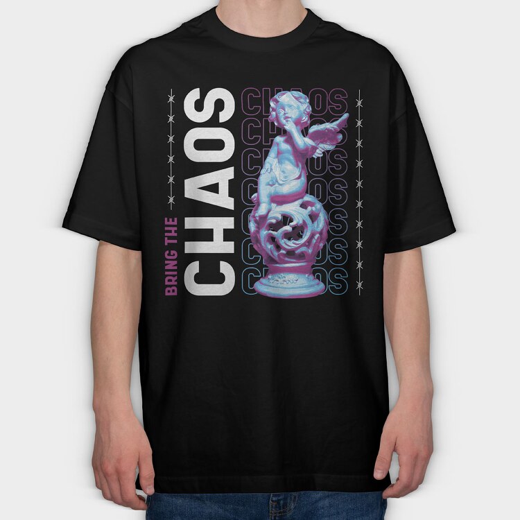Nach Trap Chaos, Tricou Oversize Barbati (Unisex)