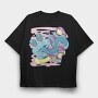 Trippy Frog, Tricou Oversize Barbati (Unisex)