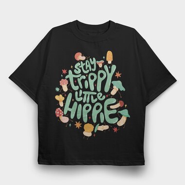 Trippy Hippie, Tricou Oversize Barbati (Unisex)