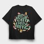 Trippy Hippie, Tricou Oversize Barbati (Unisex)