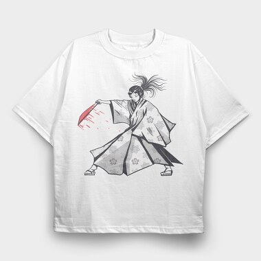 Samurai Woman Finisher, Tricou Oversize Barbati (Unisex)