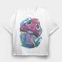 Trippy Mushroom, Tricou Oversize Barbati (Unisex)