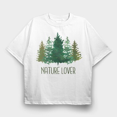 Nature Lover Pines, Tricou Oversize Barbati (Unisex)