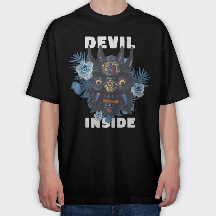 Tropical Devil, Tricou Oversize Barbati (Unisex)