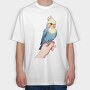 Cockatiel Finger, Tricou Oversize Barbati (Unisex)