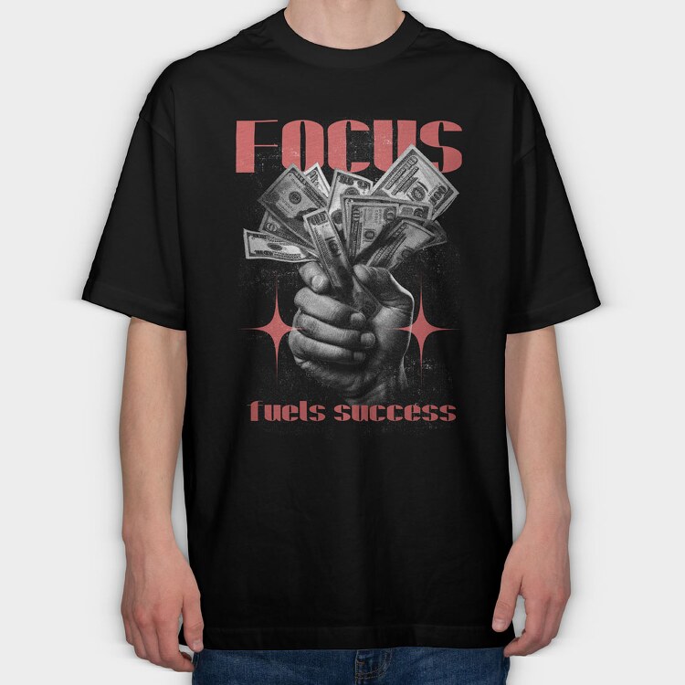 Focus, Tricou Oversize Barbati (Unisex)