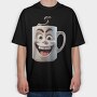 Coffe Crazy Screaming, Tricou Oversize Barbati (Unisex)