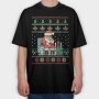 Santa Chess, Tricou Oversize Barbati (Unisex)