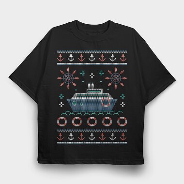 Nautic Ugly Sweater, Tricou Oversize Barbati (Unisex)