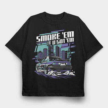 Tunning Car, Tricou Oversize Barbati (Unisex)