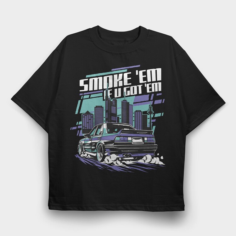 Tunning Car, Tricou Oversize Barbati (Unisex)