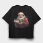 Santa Claus Fish, Tricou Oversize Barbati (Unisex)