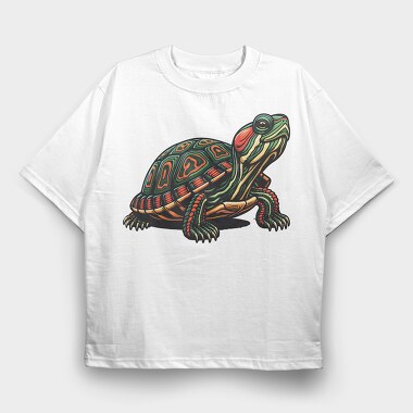 Turtle 1, Tricou Oversize Barbati (Unisex)