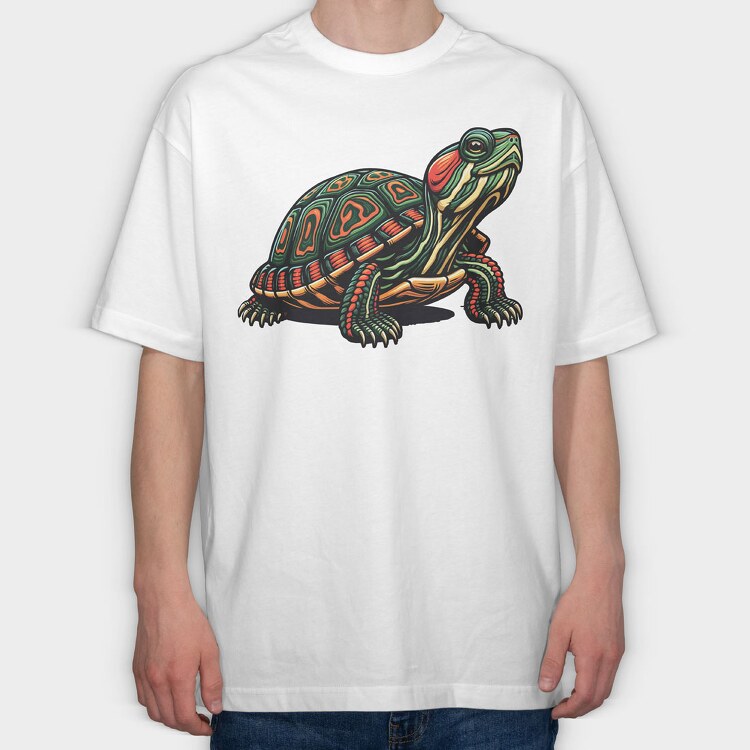 Turtle 1, Tricou Oversize Barbati (Unisex)
