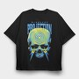 Negative Skull Circles, Tricou Oversize Barbati (Unisex)