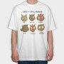 Coffee Cats, Tricou Oversize Barbati (Unisex)