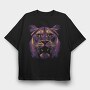 Neon Lion, Tricou Oversize Barbati (Unisex)