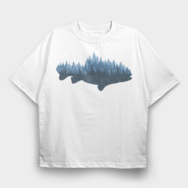 Forest Fish, Tricou Oversize Barbati (Unisex)