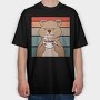 Coffee Grumpy Quokka, Tricou Oversize Barbati (Unisex)