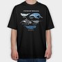 Types of Whales, Tricou Oversize Barbati (Unisex)