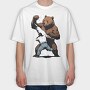 Bear Figth, Tricou Oversize Barbati (Unisex)