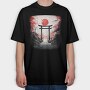 Japanese Gate Moon, Tricou Oversize Barbati (Unisex)