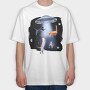 Ufo Cats, Tricou Oversize Barbati (Unisex)