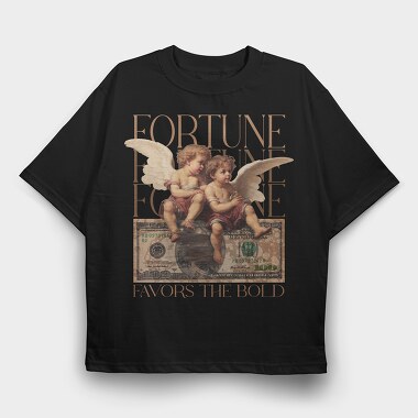 Fortune Favors, Tricou Oversize Barbati (Unisex)