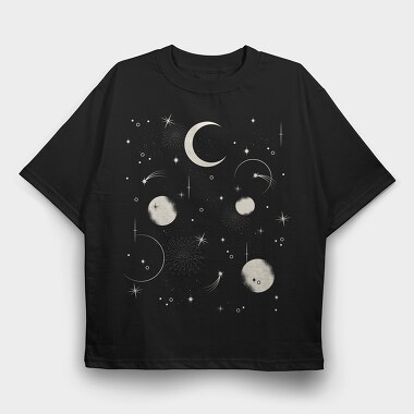 Night Sky, Tricou Oversize Barbati (Unisex)