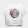 Japanese Spring, Tricou Oversize Barbati (Unisex)