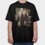 Bear Nature, Tricou Oversize Barbati (Unisex)