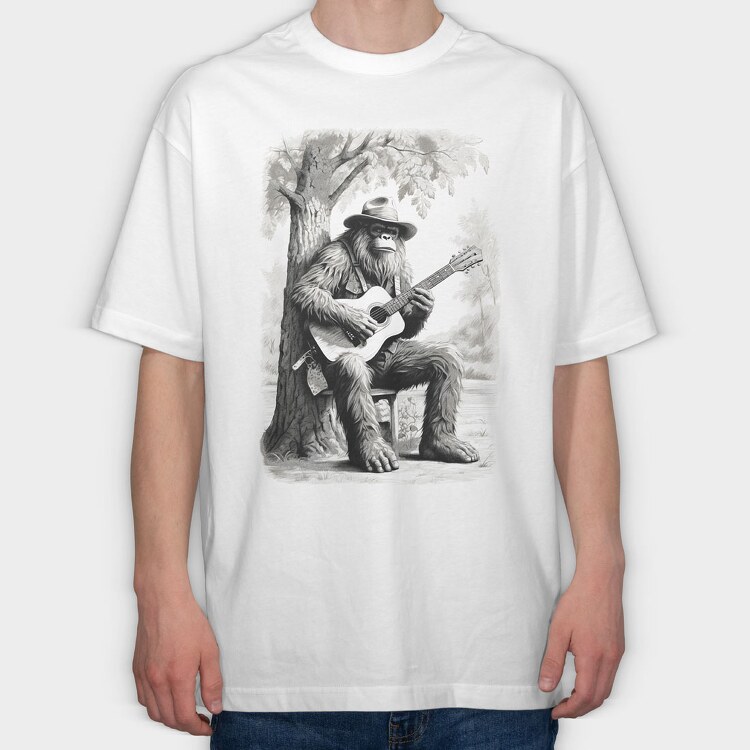 Sasquatch, Tricou Oversize Barbati (Unisex)