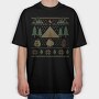 Ugly Sweater Camping, Tricou Oversize Barbati (Unisex)