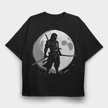 Ninja Moon, Tricou Oversize Barbati (Unisex)