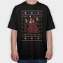 Ugly Sweater Cat, Tricou Oversize Barbati (Unisex)