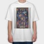 Bear Skeleton Space, Tricou Oversize Barbati (Unisex)