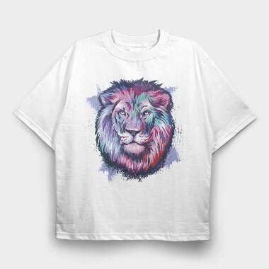 Color Lion, Tricou Oversize Barbati (Unisex)
