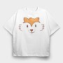 Fox Face, Tricou Oversize Barbati (Unisex)