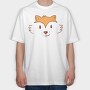Fox Face, Tricou Oversize Barbati (Unisex)