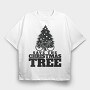 Save the Christmas Tree, Tricou Oversize Barbati (Unisex)
