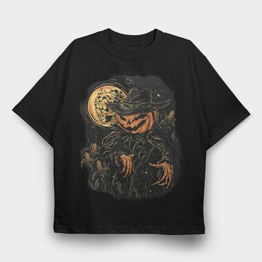 Scarecrow Pumpikin, Tricou Oversize Barbati (Unisex)
