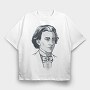 Frederic Chopin, Tricou Oversize Barbati (Unisex)