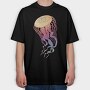Jellyfish Colorful, Tricou Oversize Barbati (Unisex)