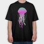 Jellyfish Electric, Tricou Oversize Barbati (Unisex)