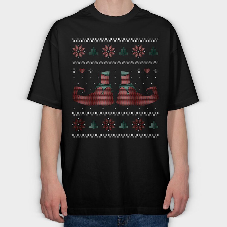 Uglysweater Elves, Tricou Oversize Barbati (Unisex)